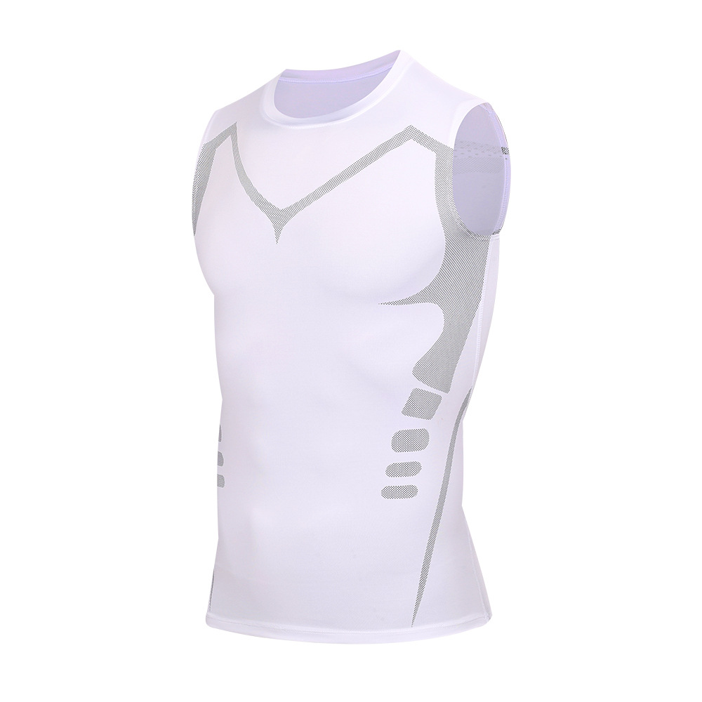Tank Top Muscle - Męski top kompresyjny bez rękawów, szybkoschnąca