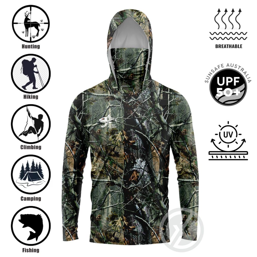 Tee Graphic Print - Koszula wędkarska z kapturem UPF50+ z