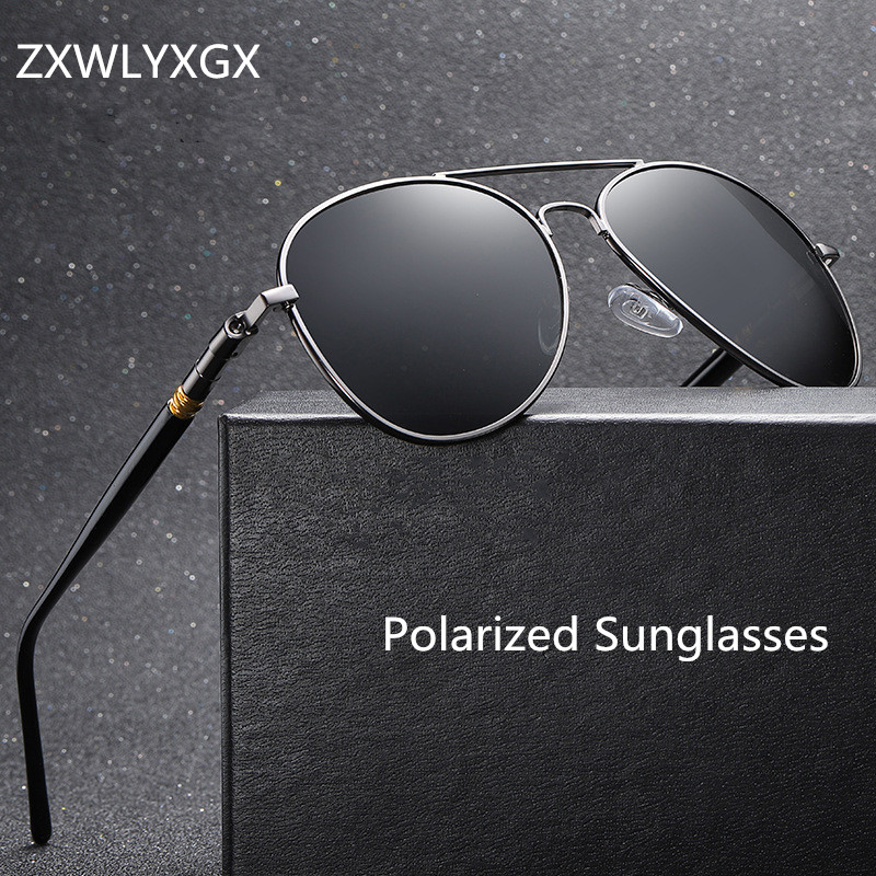 Sunglasses Aviator Polarized - Okulary przeciwsłoneczne męskie spolaryzowane modne klasyczne