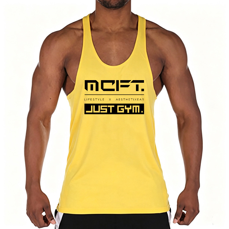 Tank Top Muscle - Męska bawełniana koszulka bez rękawów do