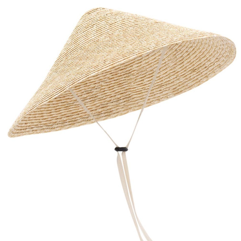 Bucket Hat Straw - Nowy Duży Słomkowy Kapelusz z Szerokim