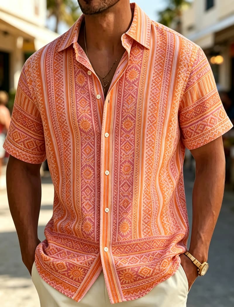 Męska koszula z krótkim rękawe – Resort Shirt Floral recenzja i cena