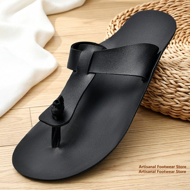 Męskie retro skórzane klapki l – Flip Flop Leather Men recenzja i cena